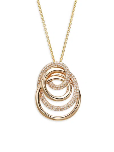 Effy Women's 14k Yellow Gold & 0.46 Tcw Diamond Pendant Necklace/16"