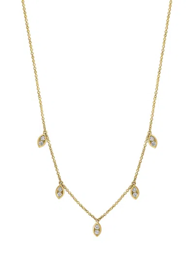 Effy Women's 14k Yellow Gold & 0.59 Tcw Diamond Station Necklace/18"