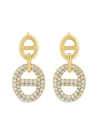 Effy Women's 14k Yellow Gold & 0.66 Tcw Diamond Drop Earrings