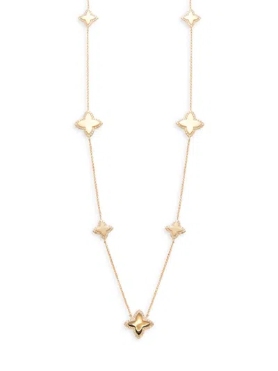 Effy Women's 14k Yellow Gold & 0.66 Tcw Diamond Station Necklace