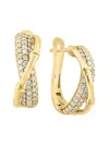Effy Women's 14k Yellow Gold & 0.69 Tcw Diamond Twist Hoop Earrings In Yellow Gold