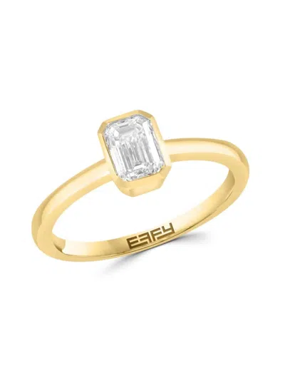 Effy Women's 14k Yellow Gold & 0.72 Lab Grown Diamond Ring