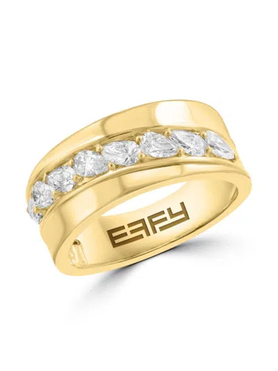 Effy Women's 14k Yellow Gold & 0.72 Tcw Lab-grown Diamond Ring