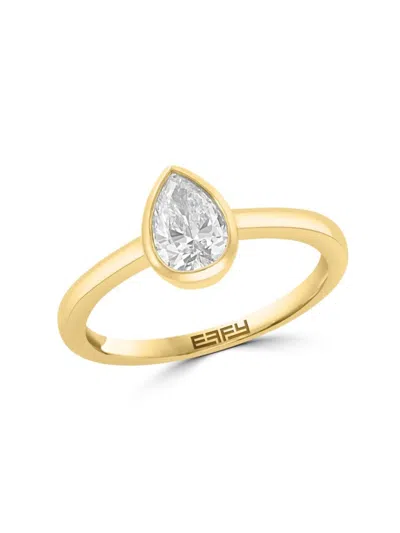Effy Women's 14k Yellow Gold & 0.72 Tcw Lab Grown Diamond Ring