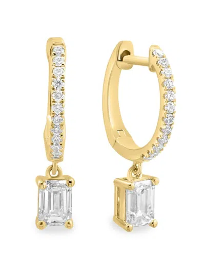Effy Women's 14k Yellow Gold & 0.73 Tcw Lab Grown Diamond Earrings