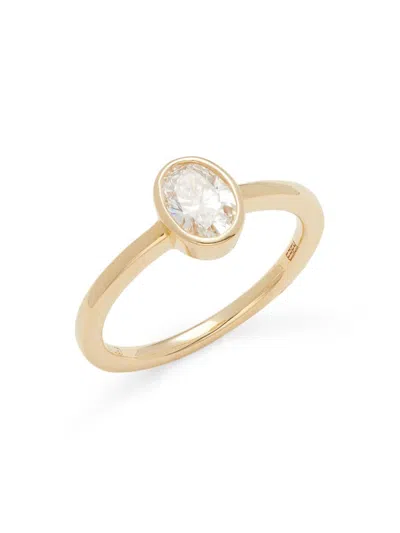 Effy Women's 14k Yellow Gold & 0.74 Tcw Lab Grown Diamond Engagement Ring