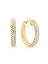Effy Women's 14k Yellow Gold & 0.75 Tcw Diamond Huggie Earrings In Yellow Gold