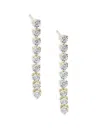 Effy Women's 14k Yellow Gold & 0.8 Tcw Lab-grown Diamond Drop Earrings