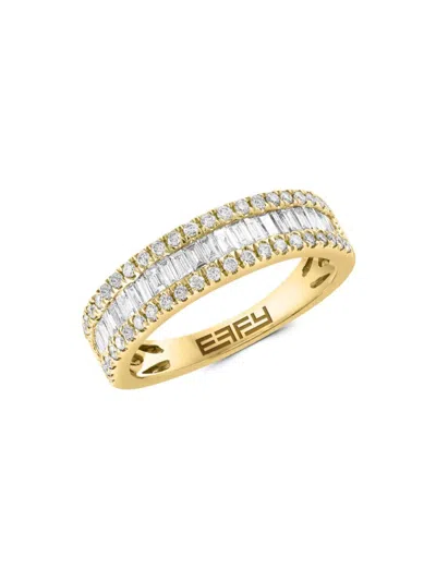 Effy Women's 14k Yellow Gold & 0.83 Tcw Diamond Band Ring