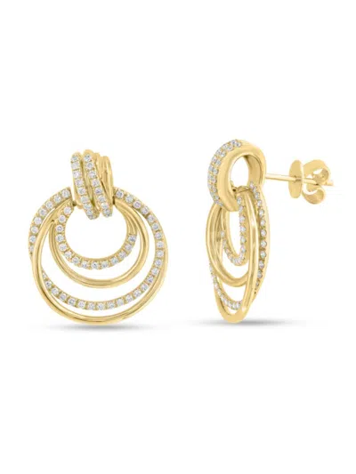 Effy Women's 14k Yellow Gold & 0.9 Tcw Diamond Drop Earrings