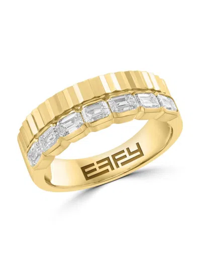 Effy Women's 14k Yellow Gold & 0.93 Tcw Lab-grown Diamond Ring