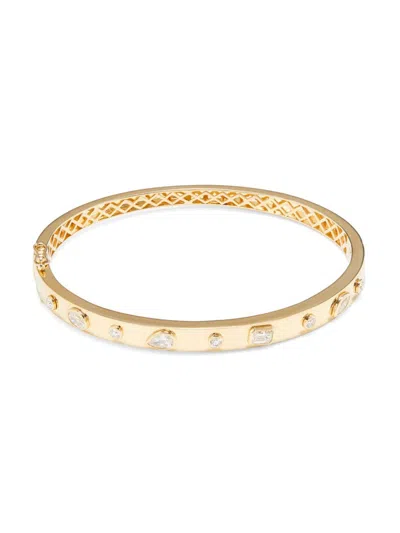 Effy Women's 14k Yellow Gold & 0.95 Tcw Diamond Bangle Bracelet