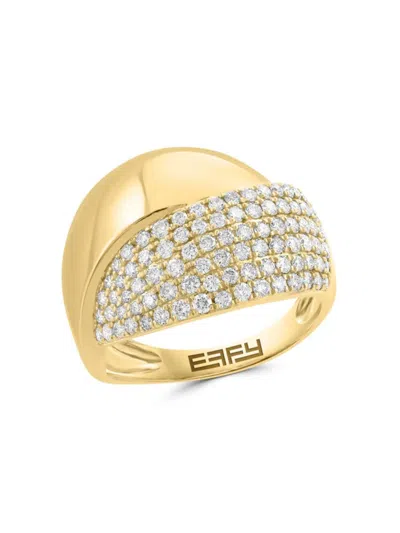 Effy Women's 14k Yellow Gold & 0.97 Tcw Diamond Ring