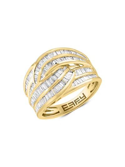 Effy Women's 14k Yellow Gold & 0.98 Tcw Diamond Ring