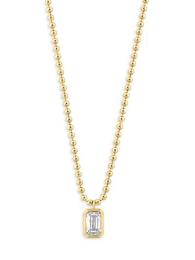 Effy Women's 14k Yellow Gold & 0.98 Tcw Lab Grown Diamond Pendant Necklace