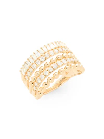 Effy Women's 14k Yellow Gold & 1.03 Tcw Diamond Ring