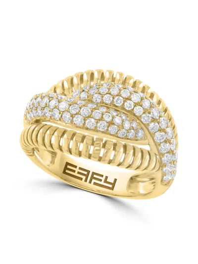Effy Women's 14k Yellow Gold & 1.10 Tcw Diamond Ring