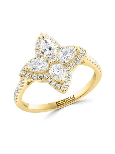 Effy Women's 14k Yellow Gold & 1.12 Tcw Lab Grown Diamond Ring