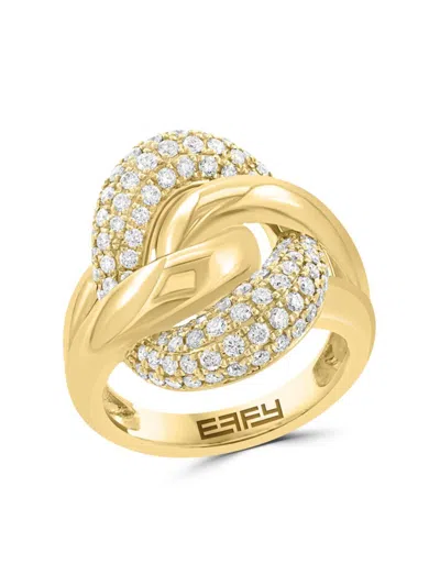 Effy Women's 14k Yellow Gold & 1.23 Tcw Diamond Ring