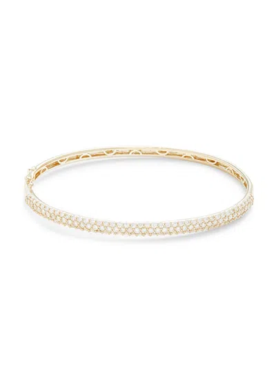 Effy Women's 14k Yellow Gold & 1.87 Tcw Diamond Bangle