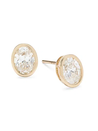 Effy Women's 14k Yellow Gold & 2 Tcw Lab Grown Diamond Stud Earrings