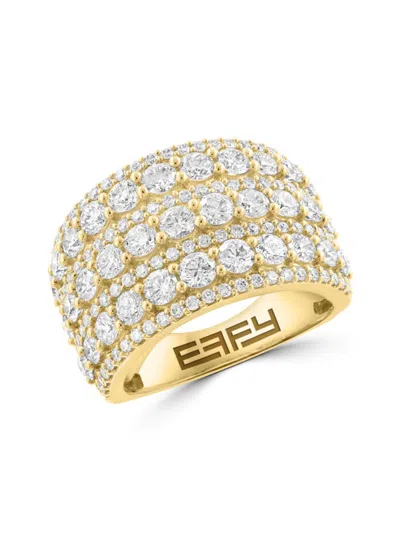 Effy Women's 14k Yellow Gold & 2.9 Tcw Lab-grown Diamond Ring