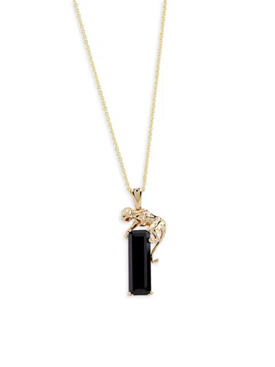 Effy Women's 14k Yellow Gold & 6 Tcw Onyx Pendant Necklace
