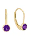 Effy Women's 14k Yellow Gold & Amethyst Clip On Earrings In Amethyst