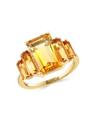 Effy Women's 14k Yellow Gold & Citrine Ring