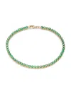 Effy Women's 14k Yellow Gold & Emerald Bracelet In Emerald