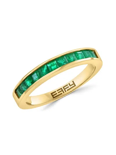Effy Women's 14k Yellow Gold & Emerald Ring