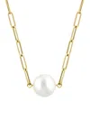 Effy Women's 14k Yellow Gold & Freshwater Pearl Pendant Necklace In Gold