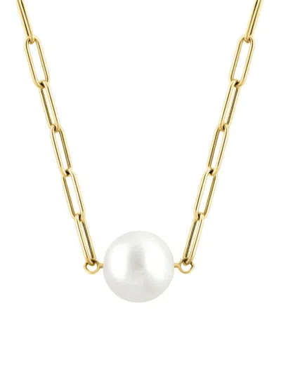 Effy Women's 14k Yellow Gold & Freshwater Pearl Pendant Necklace