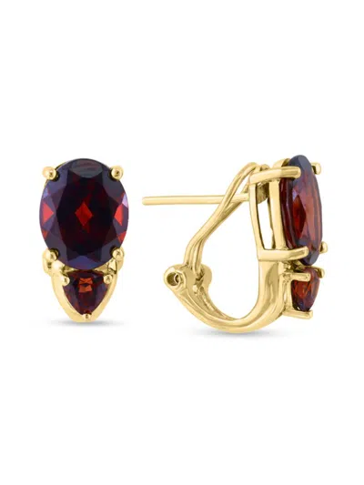Effy Women's 14k Yellow Gold & Garnet Earrings