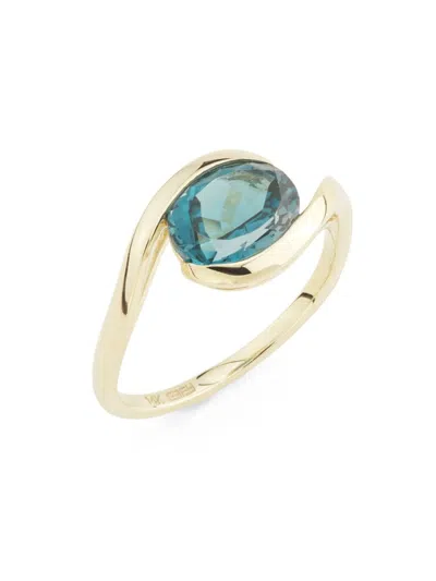 Effy Women's 14k Yellow Gold & London Blue Topaz Ring In Pink