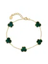 Effy Women's 14k Yellow Gold & Malachite Station Bracelet