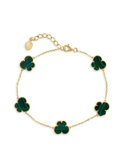 Effy Women's 14k Yellow Gold & Malachite Station Bracelet