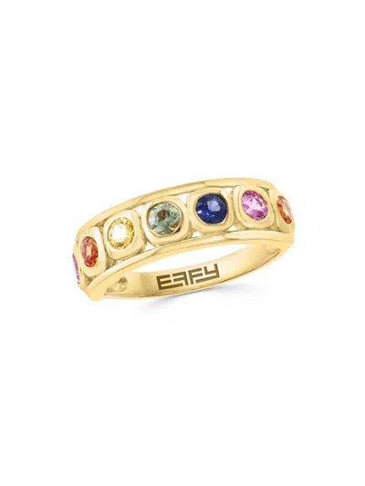 Effy Women's 14k Yellow Gold & Multi Stone Band Ring