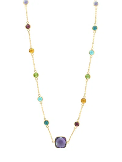 Effy Women's 14k Yellow Gold & Multi Stone Chain Necklace/16"