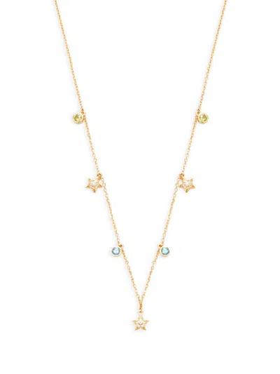 Effy Women's 14k Yellow Gold & Multi Stone Charm Necklace