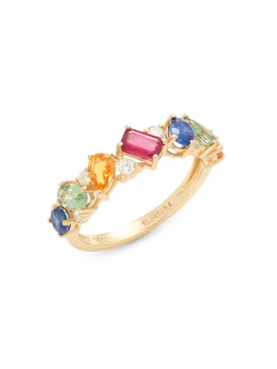 Effy Women's 14k Yellow Gold & Multi Stone Ring