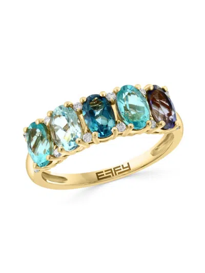 Effy Women's 14k Yellow Gold & Multi Stone Ring