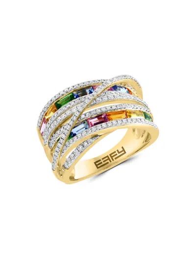 Effy Women's 14k Yellow Gold & Multi Stone Ring