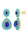 Effy Women's 14k Yellow Gold & Multi Stone Teardrop Earrings In Yellow Gold
