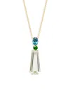 Effy Women's 14k Yellow Gold & Multistone Linear Pendant Necklace In Yellow Gold