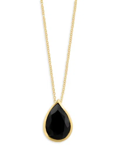 Effy Women's 14k Yellow Gold & Onyx Pendant Necklace