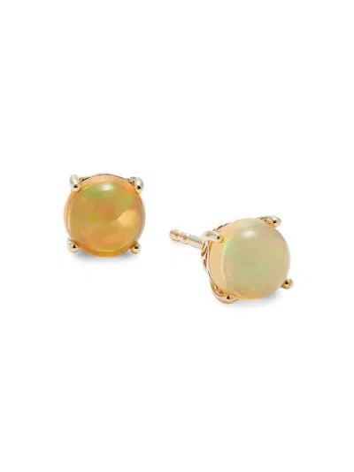 Effy Women's 14k Yellow Gold & Opal Stud Earrings