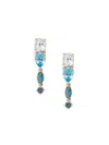 Effy Women's 14k Yellow Gold & Topaz Drop Earrings In Blue