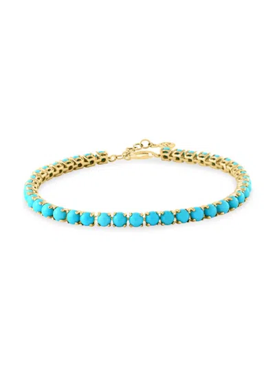 Effy Women's 14k Yellow Gold & Turquoise Beaded Bracelet