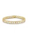 Effy Women's 14k Yellow Gold & White Topaz Bracelet In Yellow Gold
